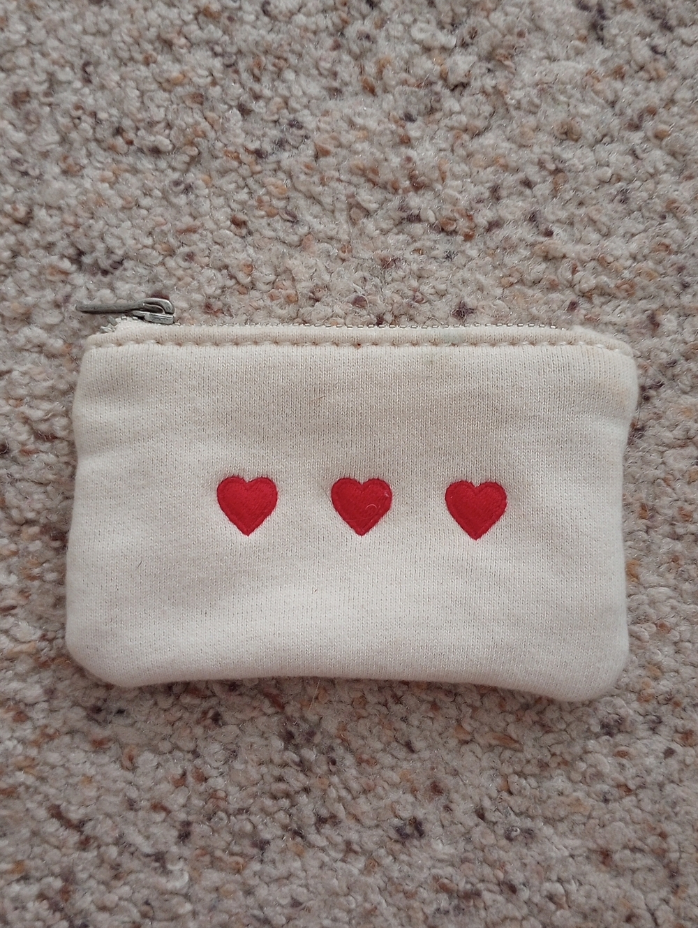 John Galt Mini Coin Purse Brandy Melville Hearts
